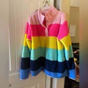 *NWOT* Crown & Ivy Colorful Fuzzy Pullover
